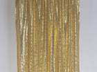 Sequin Backdrop Curtain Gold 5'wx10'h - SKU:4228-Gold - UPC:809726554060 - Party Expo