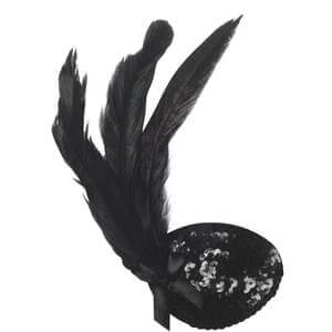 Sequin Feather Eyepatch - SKU:NG-0093 - UPC:099996042927 - Party Expo