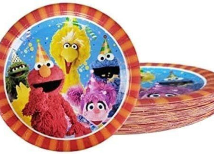 Sesame Street - 9" Round Paper Plates (8ct) - SKU:551672 - UPC:013051682323 - Party Expo