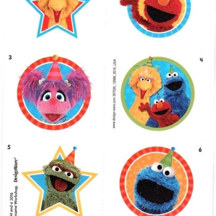 Sesame Street - Collection Tattoos (8ct) - SKU:397535 - UPC:013051682491 - Party Expo