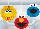 Sesame Street - Festive Hanging Honeycomb Decorations - SKU:299597 - UPC:013051617899 - Party Expo
