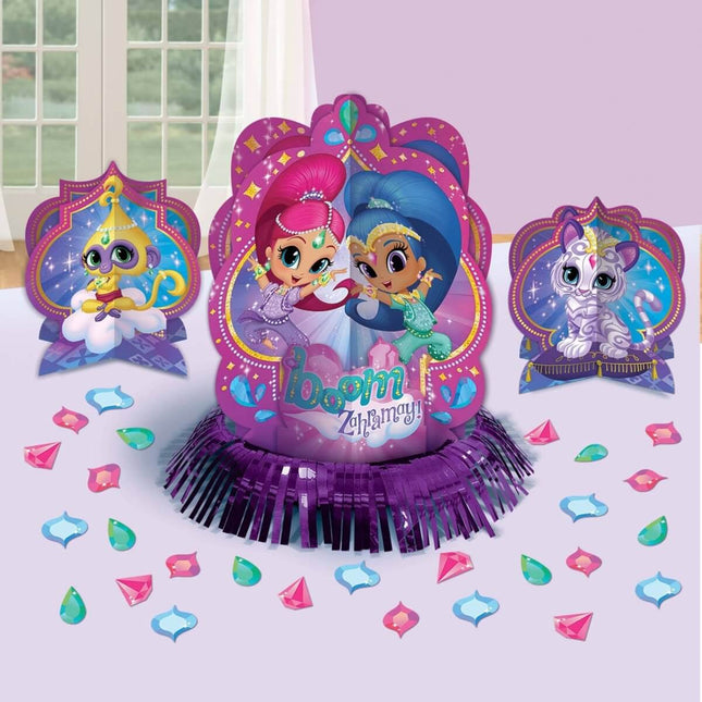 Shimmer and Shine Birthday Party Table Decoration Kit - SKU:281653 - UPC:013051660161 - Party Expo