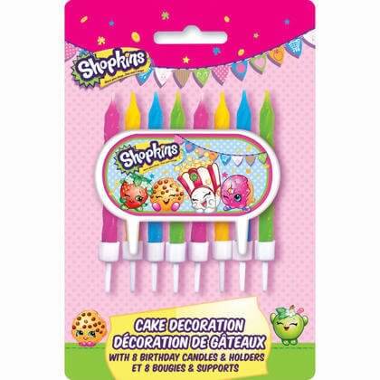 Shopkins Cake Topper and Birthday Candles - SKU:42912 - UPC:011179429127 - Party Expo