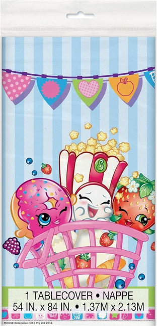 Shopkins Plastic Party Tablecover - SKU:42883 - UPC:011179428830 - Party Expo