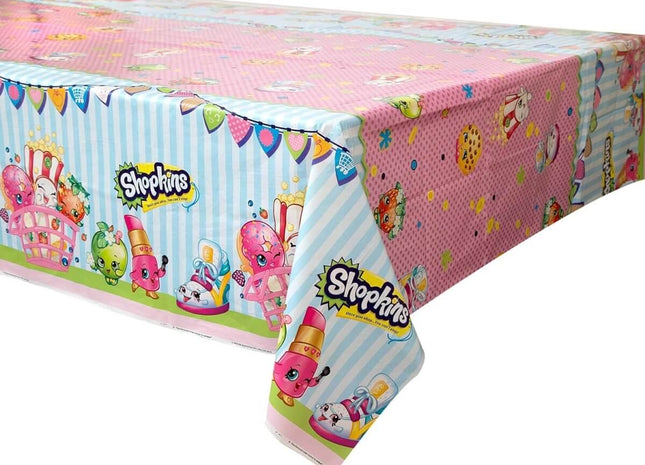 Shopkins Plastic Party Tablecover - SKU:42883 - UPC:011179428830 - Party Expo