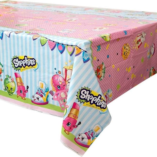 Shopkins Plastic Party Tablecover - SKU:42883 - UPC:011179428830 - Party Expo