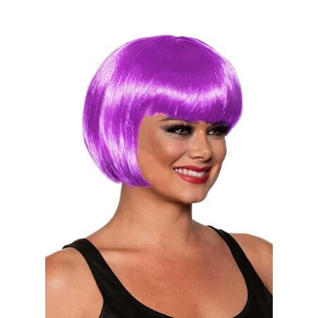 Short Bob Wig - Lavender - SKU: - UPC:843248153400 - Party Expo