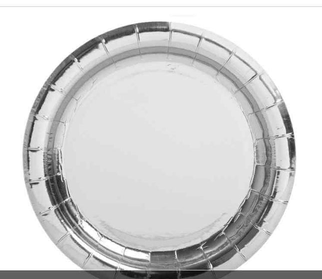 Silver 7" Plate - SKU:32284 - UPC:011179322848 - Party Expo