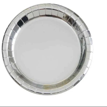 Silver 9" Plate Party Expo  