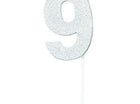 Silver Diamond #9 Cake Topper - SKU:DNS9 - UPC:749567990248 - Party Expo