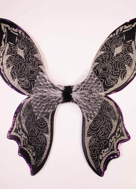 Silver Glitter Fairy Wings - SKU:F74726 - UPC:721773747267 - Party Expo