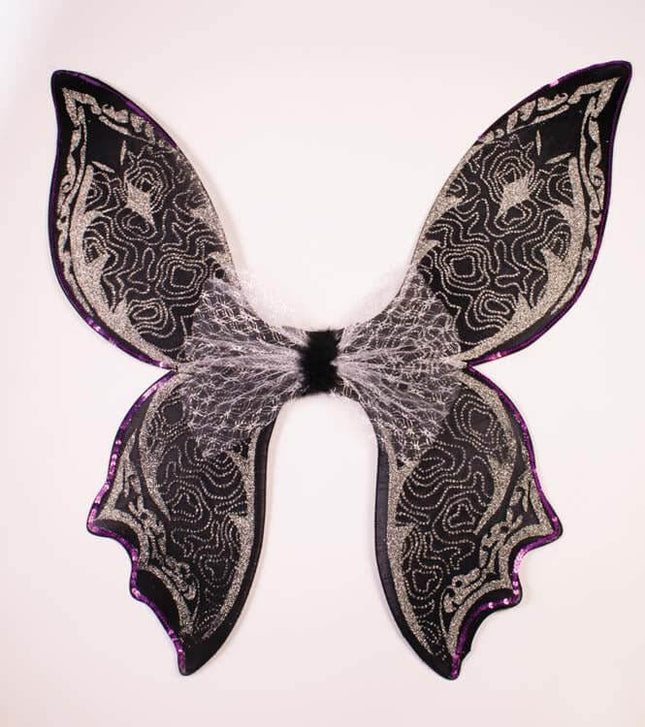 Silver Glitter Fairy Wings - SKU:F74726 - UPC:721773747267 - Party Expo