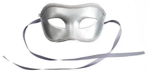 Silver Half Mask - Party Expo