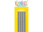 Silver Sparkler Birthday Candles (18ct) - SKU:19992 - UPC:011179199921 - Party Expo