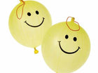 Smiley Face Punch Ball Latex Balloons (1ct) - SKU:GS707 - UPC:049392274408 - Party Expo