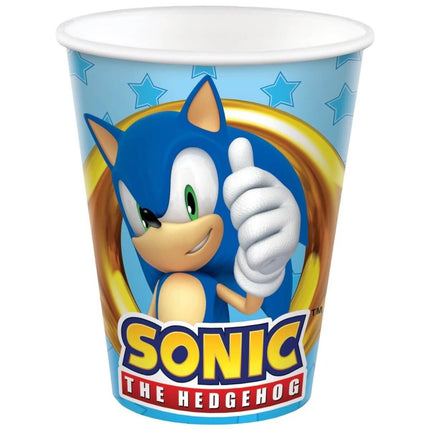 Sonic the Hedgehog - 9oz. Paper Cups (8ct) - SKU:582837 - UPC:192937331040 - Party Expo