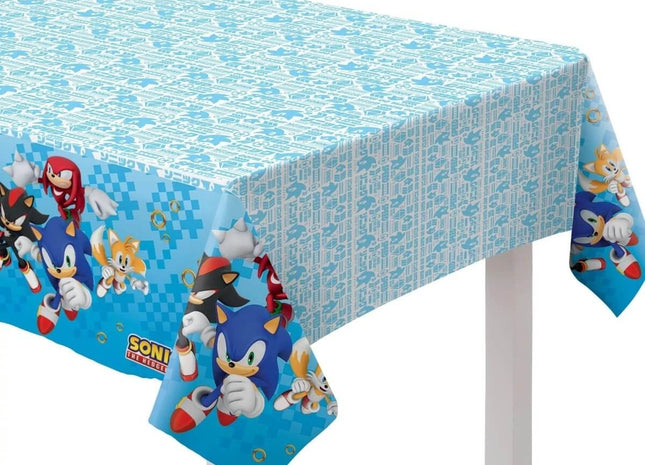 Sonic the Hedgehog - Plastic Tablecover - SKU:5728371 - UPC:192937352366 - Party Expo