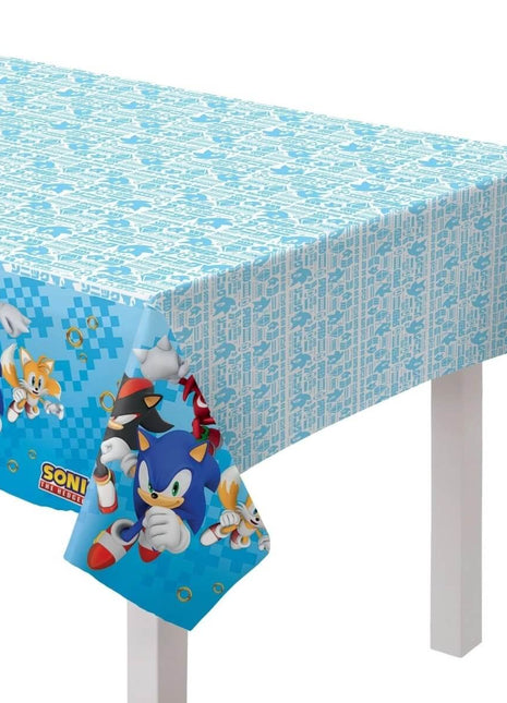 Sonic the Hedgehog - Plastic Tablecover - SKU:5728371 - UPC:192937352366 - Party Expo