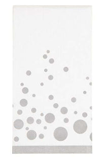 Sparkle & Shine Silver Guest Towel - SKU:317852 - UPC:039938334956 - Party Expo