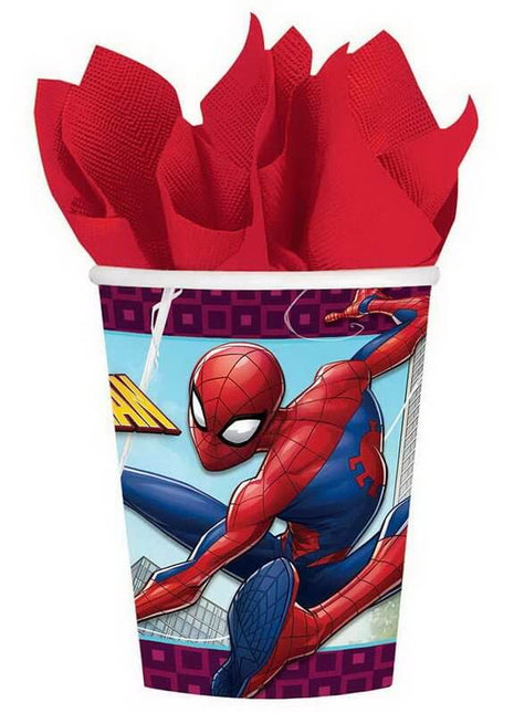 Spiderman - 9oz Cups (8ct) - SKU:581860 - UPC:013051757403 - Party Expo