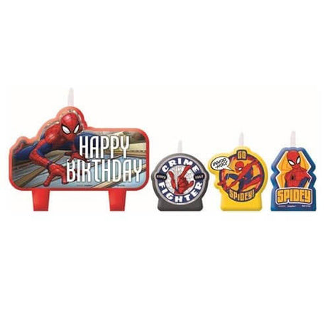 Spiderman - Birthday Candle Set - SKU:171860 - UPC:013051759384 - Party Expo