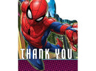Spiderman - Birthday Party Thank You Cards - SKU:481860 - UPC:013051759377 - Party Expo