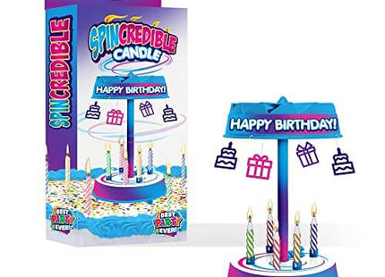 Spincredible Candle - SKU:3321 - UPC:641585033214 - Party Expo