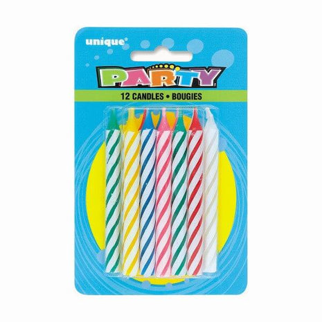 Spiral Birthday Candles (12ct) - SKU:1906C - UPC:011179019069 - Party Expo