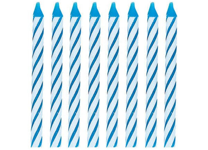 Spiral Birthday Candles - Blue (24ct) - SKU:1905BC - UPC:011179190515 - Party Expo