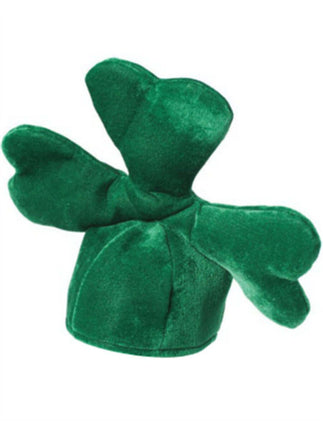 St. Patrick's Day - Plush Shamrock Party Hat - SKU:SP167 - UPC:049392264294 - Party Expo
