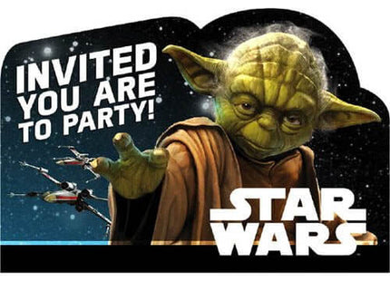 Star Wars Classic Party Invitations (8ct) - SKU:491753 - UPC:013051726768 - Party Expo