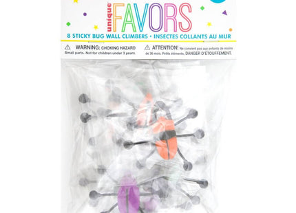 Sticky Bugs Wall Climber Party Favors - SKU:84723 - UPC:011179847235 - Party Expo