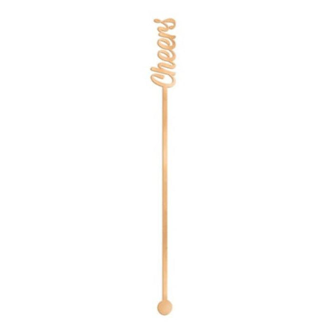 Stirrers-Cheers - Rose Gold - SKU:460393 - UPC:013051748722 - Party Expo