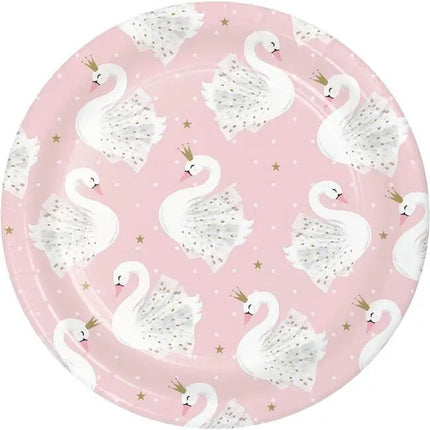 Stylish Swan Party - 7" Dessert Plates (8ct) Party Expo  