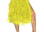 Summer Fabric Leaf Luau Party Hula Skirt - Yellow (26L) - SKU:270808 - UPC:753182708089 - Party Expo