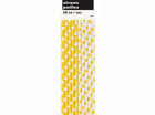 Sun Yellow Dots Paper Straws (10ct) - SKU:62083 - UPC:011179620838 - Party Expo