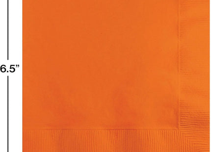 Sunkissed Orange Lunch Napkins (50ct) - SKU:58191B - UPC:039938168391 - Party Expo