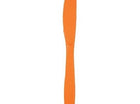 Sunkissed Orange Plastic Knives - SKU:10614 - UPC:073525187037 - Party Expo
