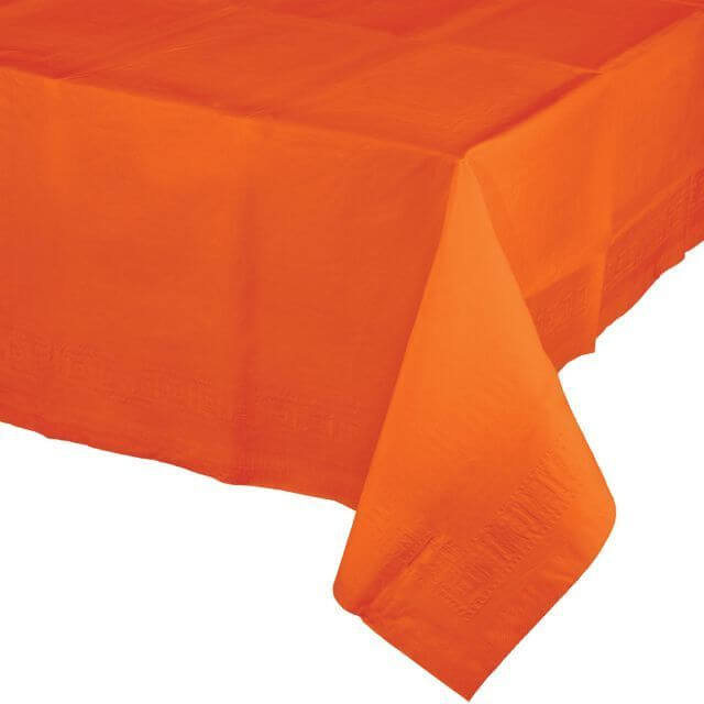 Sunkissed Orange Tis-Ply Tablecover 54*108 - SKU:710237 - UPC:039938156046 - Party Expo