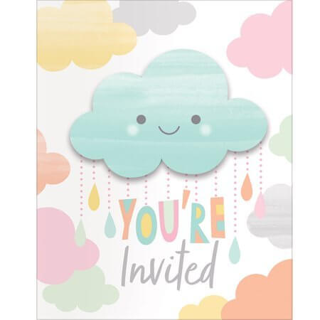 Baby Shower - Sunshine Invitations (8ct) - SKU:332340 - UPC:039938510404 - Party Expo