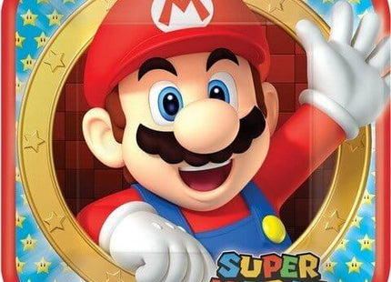 Super Mario - 9" Square Dinner Plates (8ct) - SKU:551554 - UPC:013051594909 - Party Expo