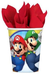 Super Mario - 9oz Paper Cups (8ct) - SKU:581554 - UPC:013051595678 - Party Expo