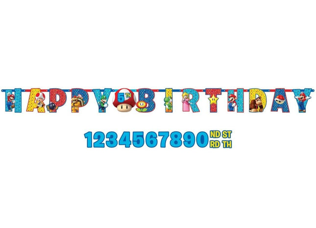 Super Mario - Add Age Banner - SKU:121554 - UPC:013051600006 - Party Expo