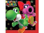 Super Mario - Beverage Napkins (16ct) - SKU:501554 - UPC:013051595371 - Party Expo