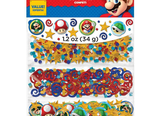 Super Mario - Birthday Party Confetti - SKU:361554 - UPC:013051600129 - Party Expo