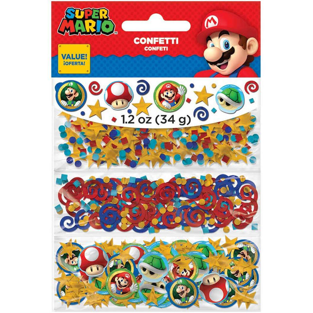 Super Mario - Birthday Party Confetti - SKU:361554 - UPC:013051600129 - Party Expo