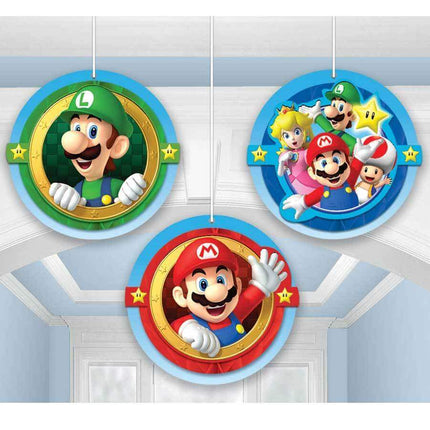 Super Mario - Honeycomb Ball Decorations - SKU:291554 - UPC:013051600198 - Party Expo