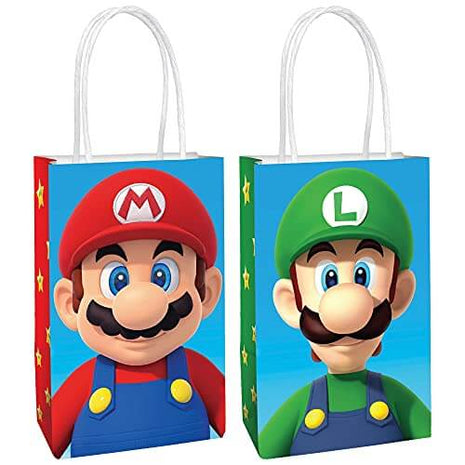 Super Mario - Printed Paper Kraft Bag - SKU:160726 - UPC:192937228975 - Party Expo