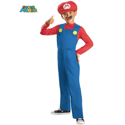 Super Mario - Classic Costume - M (7-8) - SKU:73689K - UPC:039897736891 - Party Expo