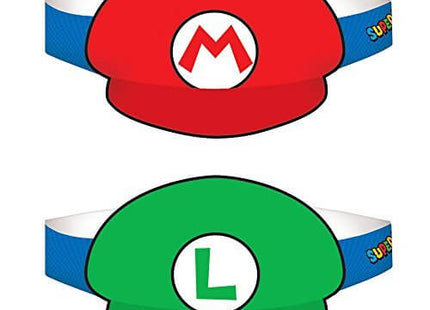 Super Mario - Paper Hats - SKU:250526 - UPC:013051600464 - Party Expo